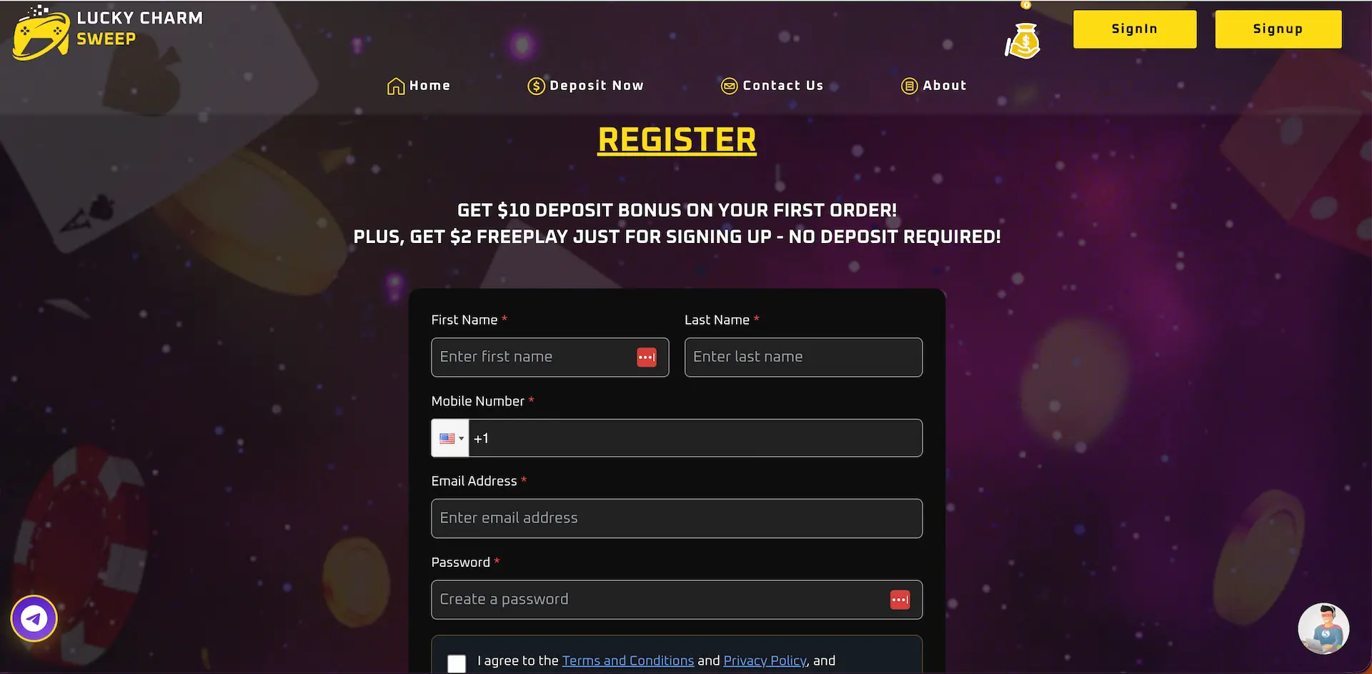 lucky charms sweepstakes casino no deposit bonus