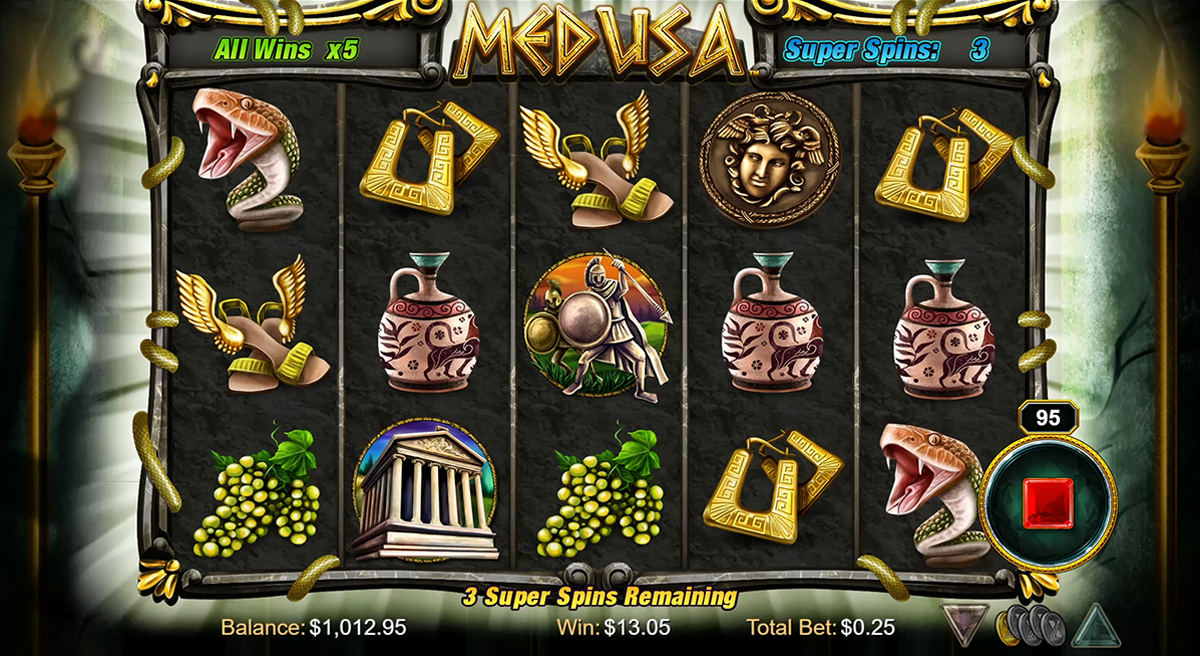 medusa during bonus