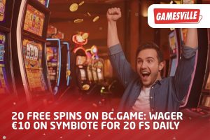 20 Free Spins on BC.Game Wager €10 on Symbiote for 20 FS Daily