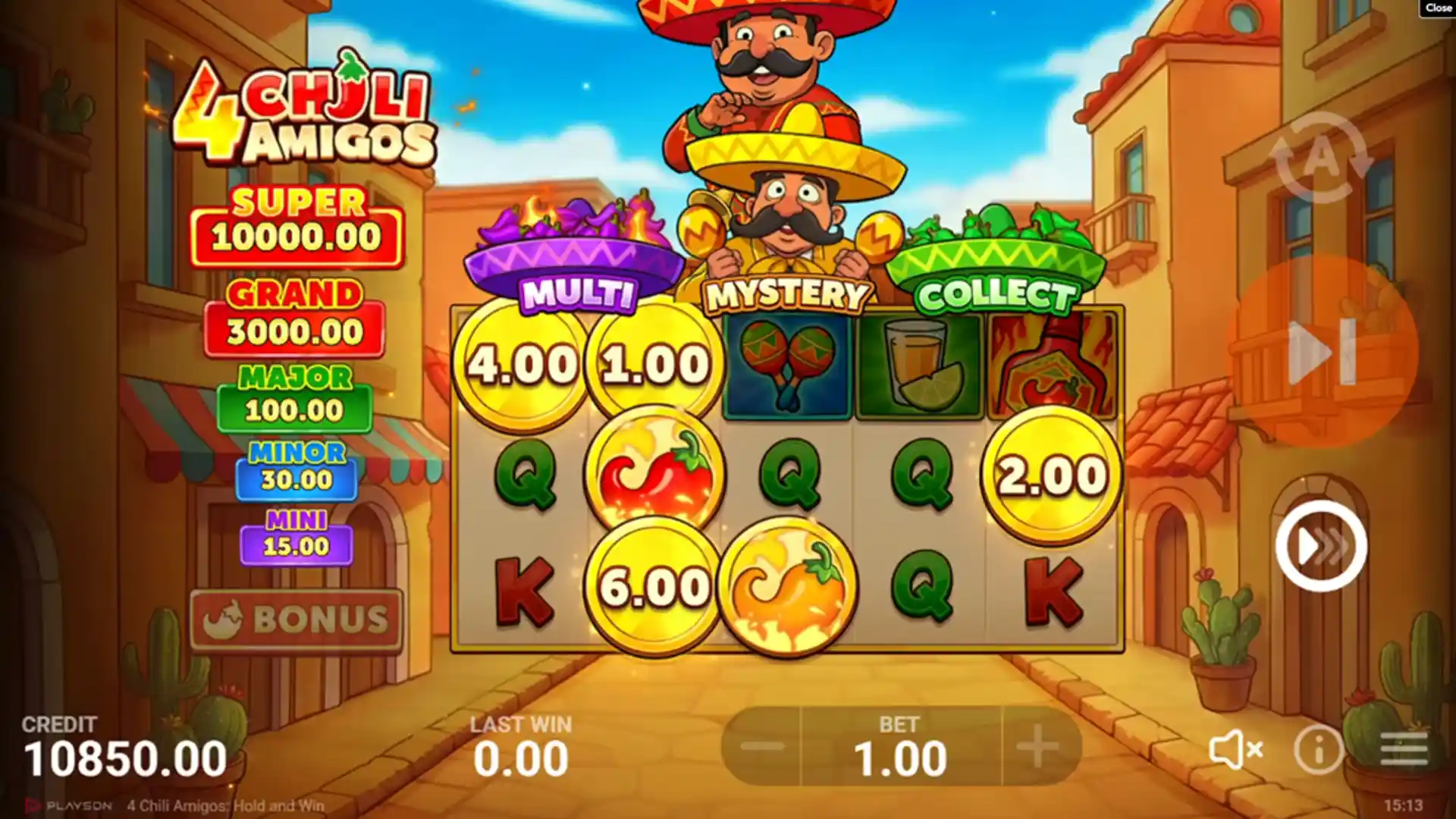 4 chili amigos bonus trigger