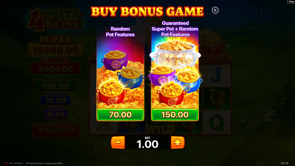 4 Pots Riches Hold and Win - Bonus Buy