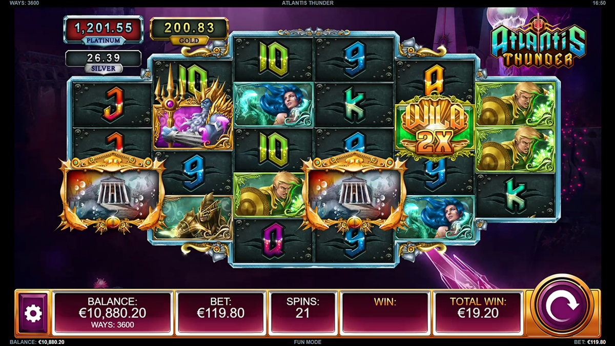 atlantis thunder during bonus