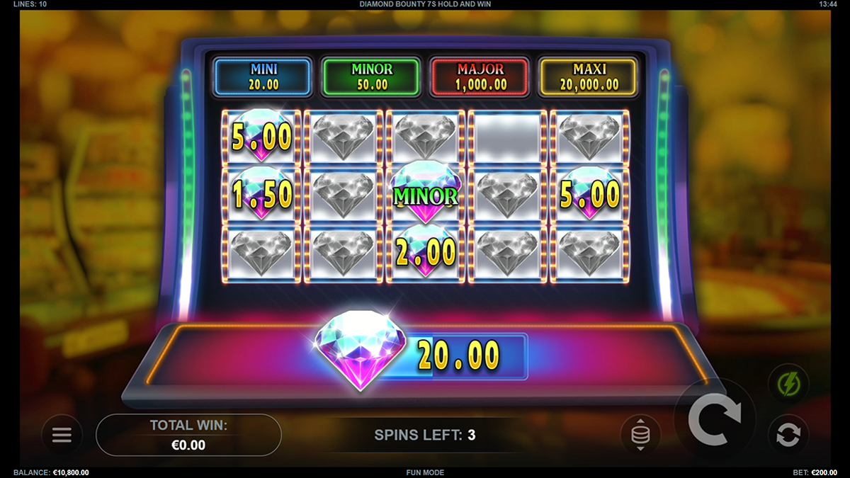 diamond bounty 7s hold win during bonus