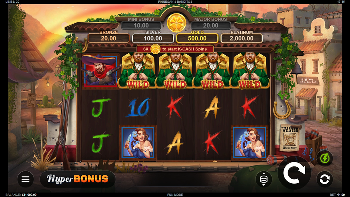 Finnegan’s Banditos slot games