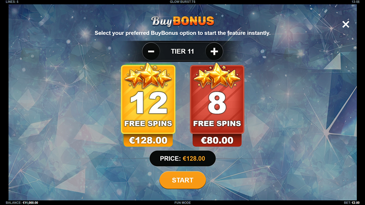glow burst 7s bonus buy