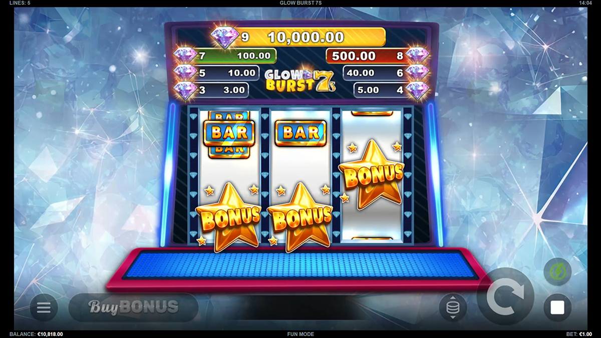 glow burst 7s bonus trigger visible