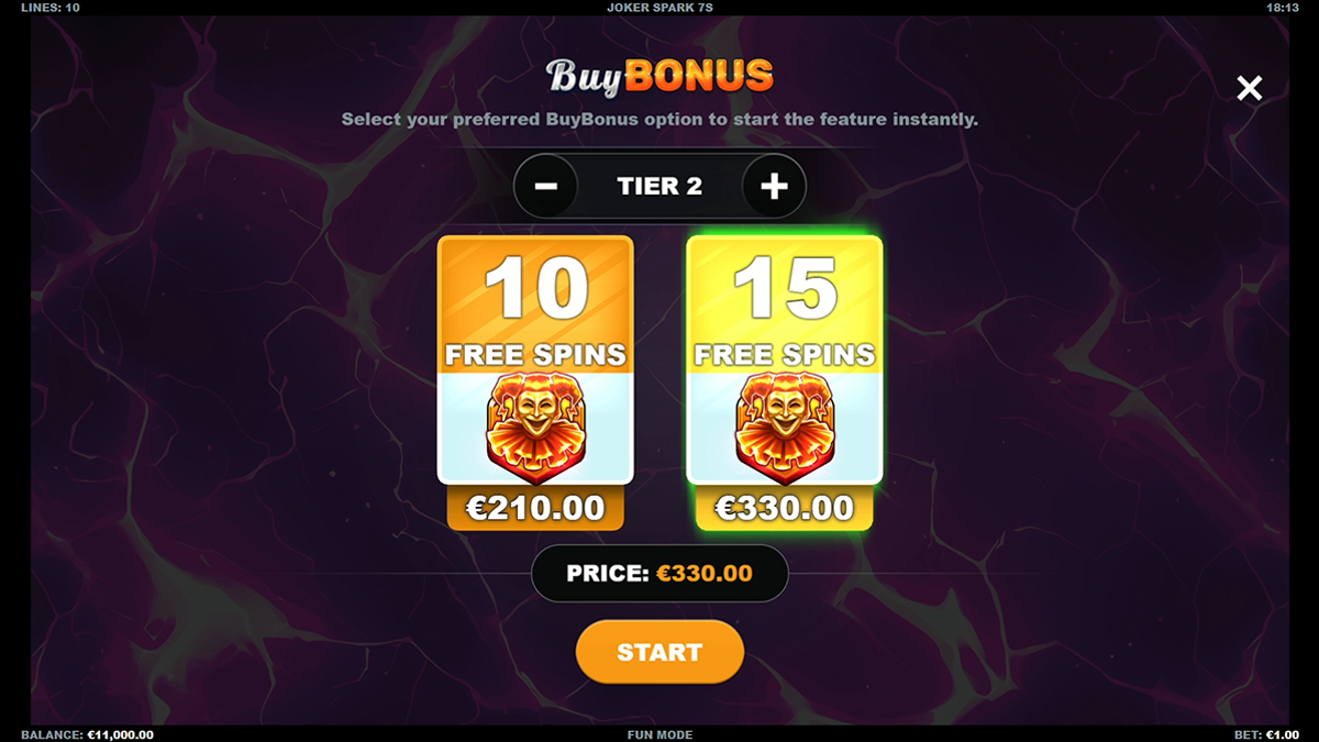 Joker spark 7s bonus buy
