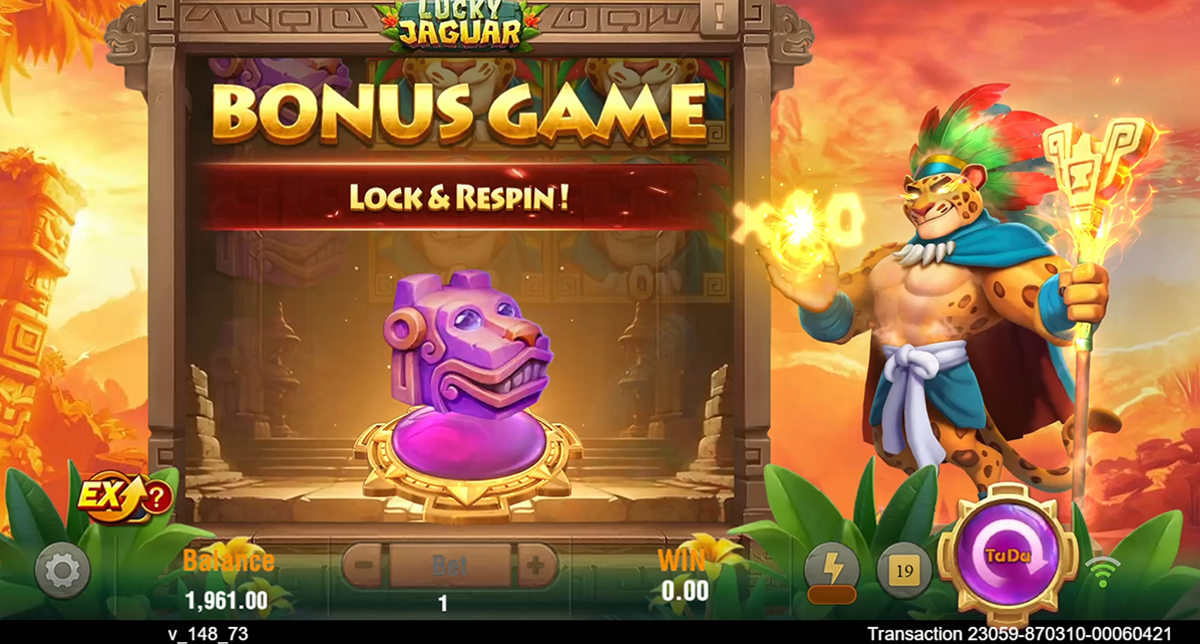 lucky jaguar bonus trigger visible