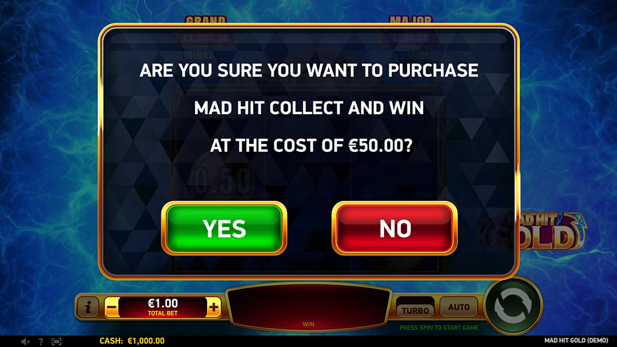 mad hit gold bonus buy
