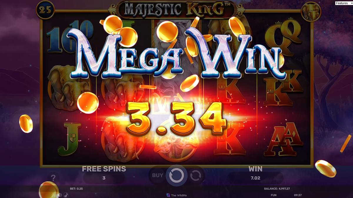 Majestic king max win