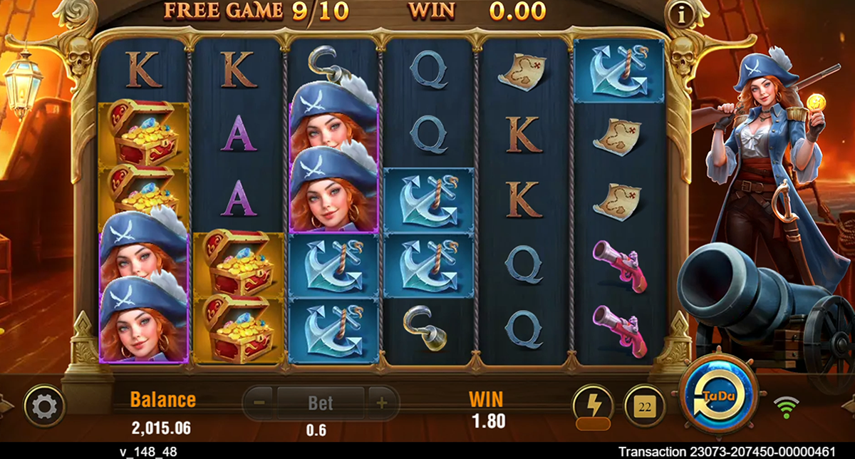 pirate queen 2 during bonus