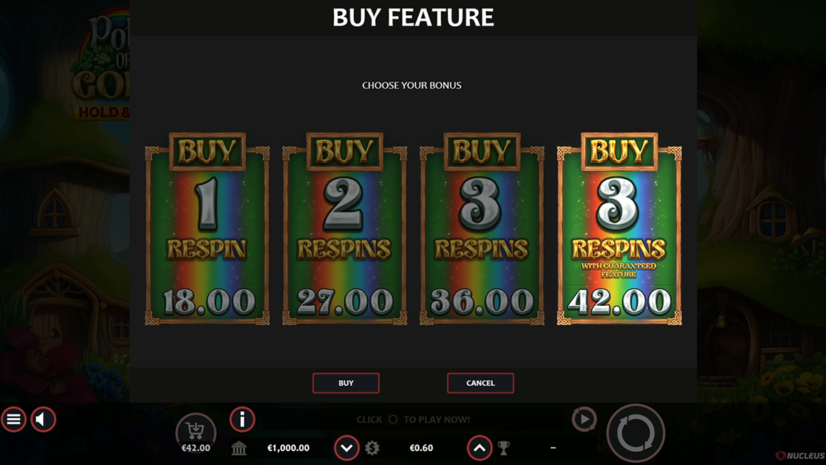 pot of gold bonus buy