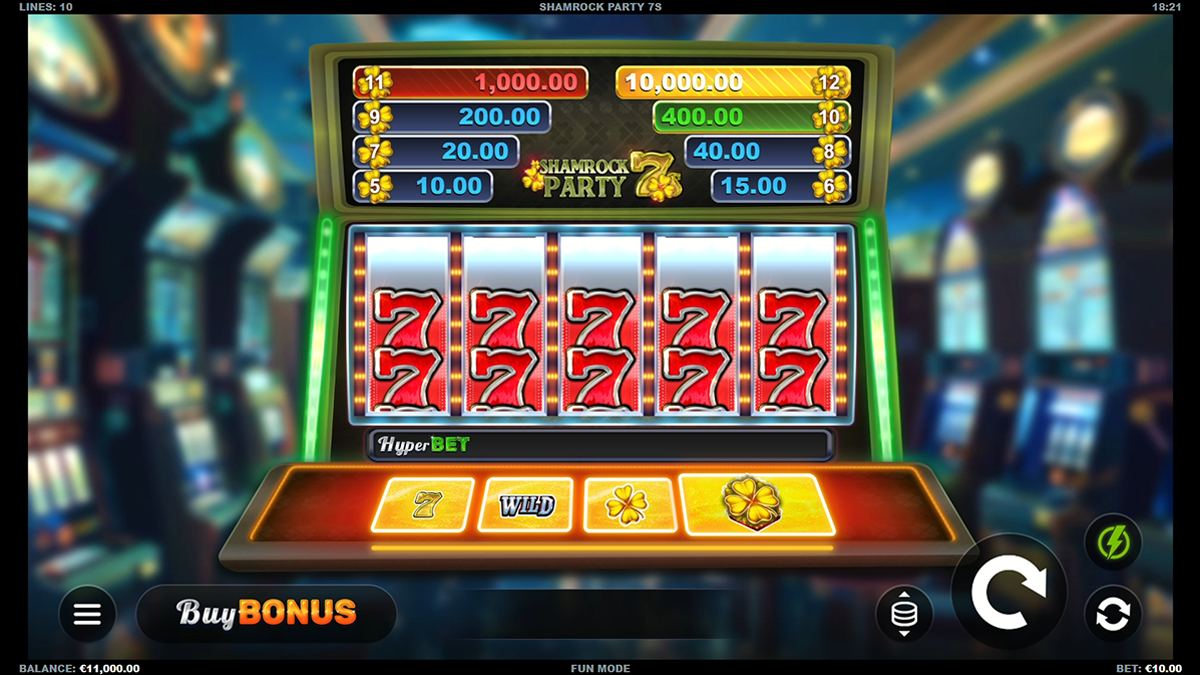 Shamrock Party 7s slot game