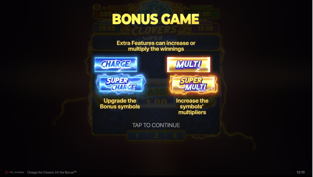 Charge the Clovers: Hit the Bonus Power Chance - bonus buy