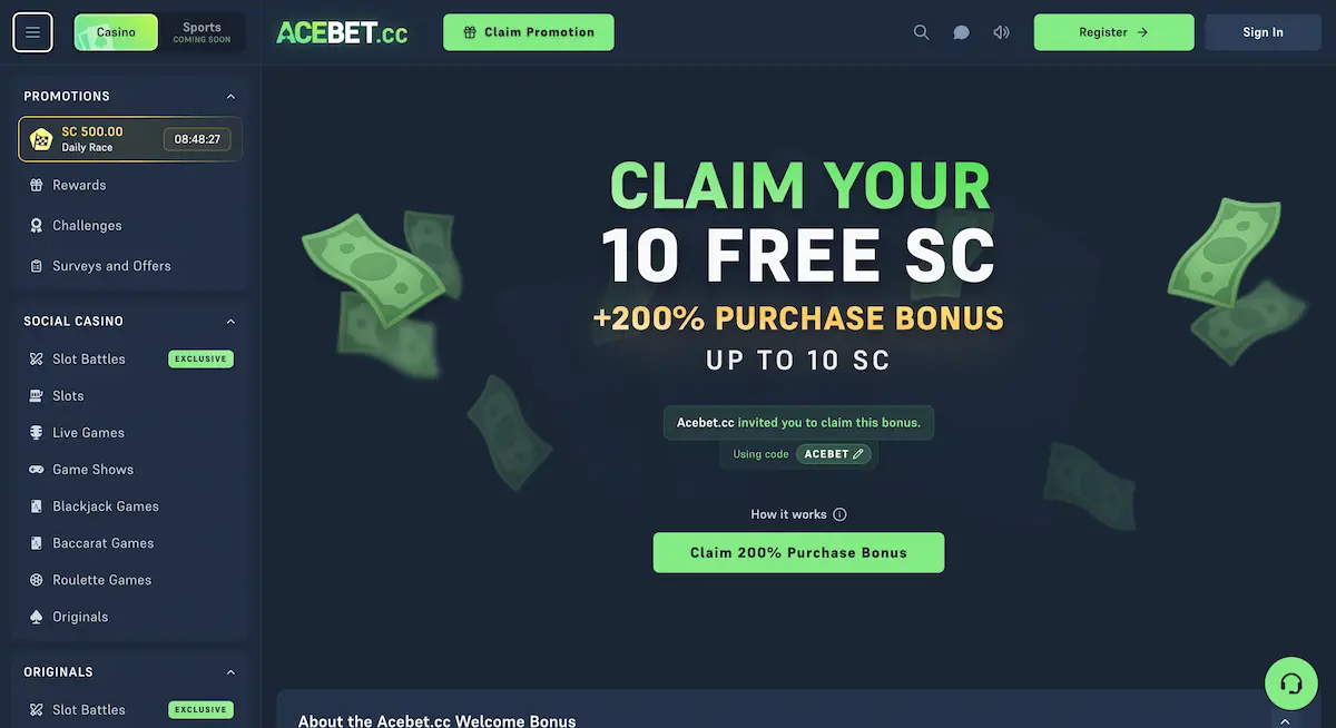 acebet.cc casino homepage