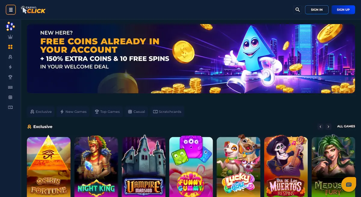 casino click homepage