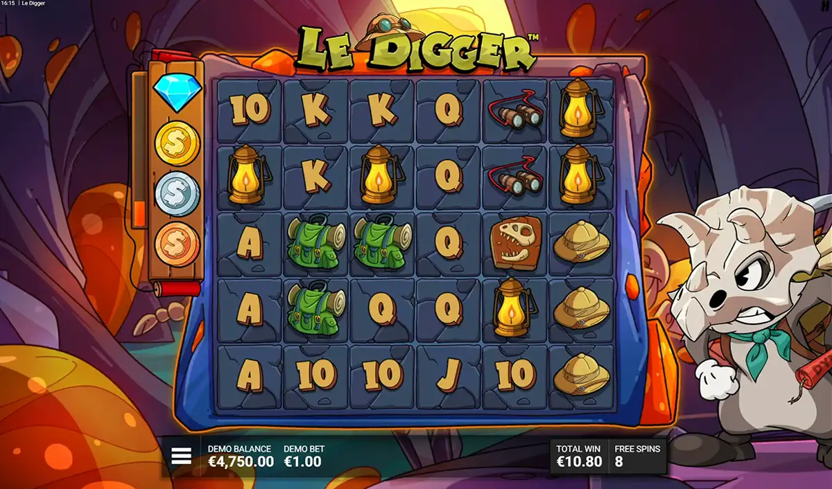 le digger during bonus