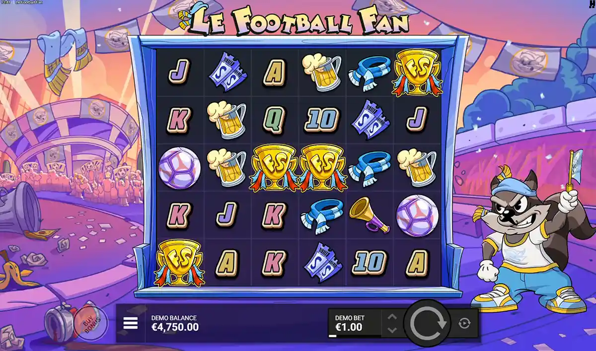 le football fan bonus trigger visible
