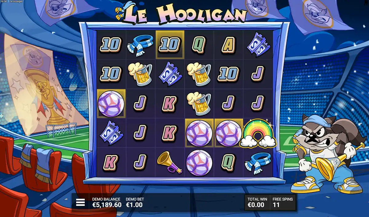le hooligan during bonus