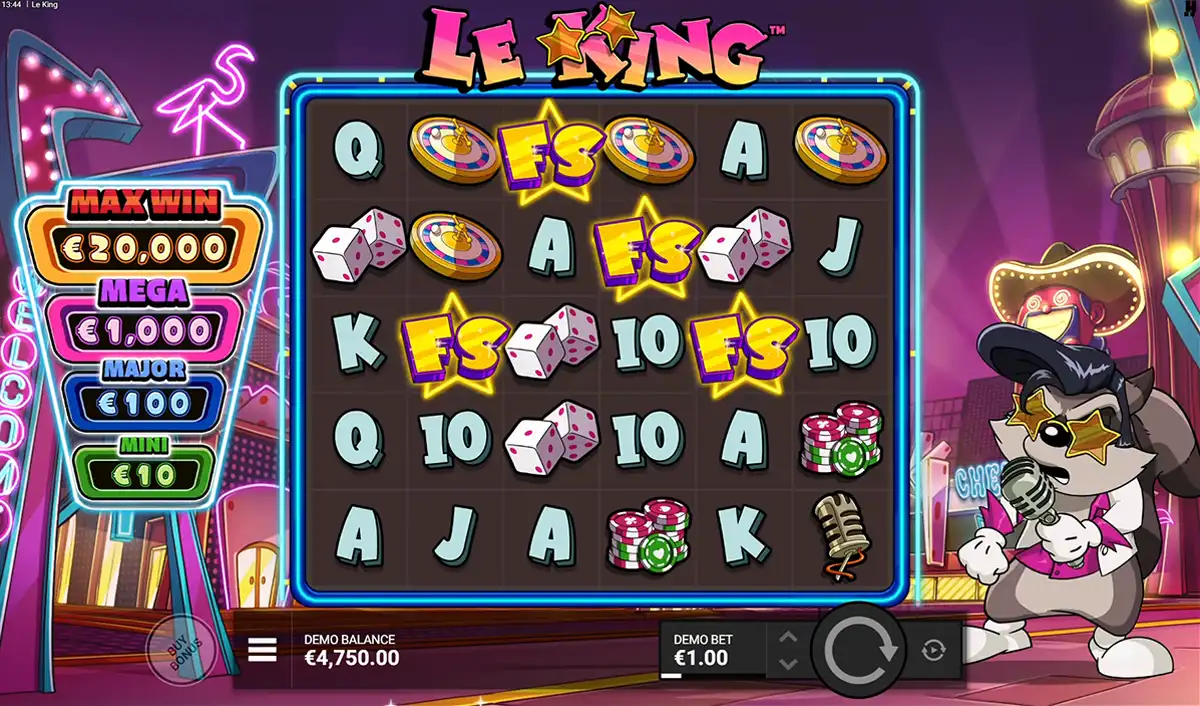le king bonus trigger visible