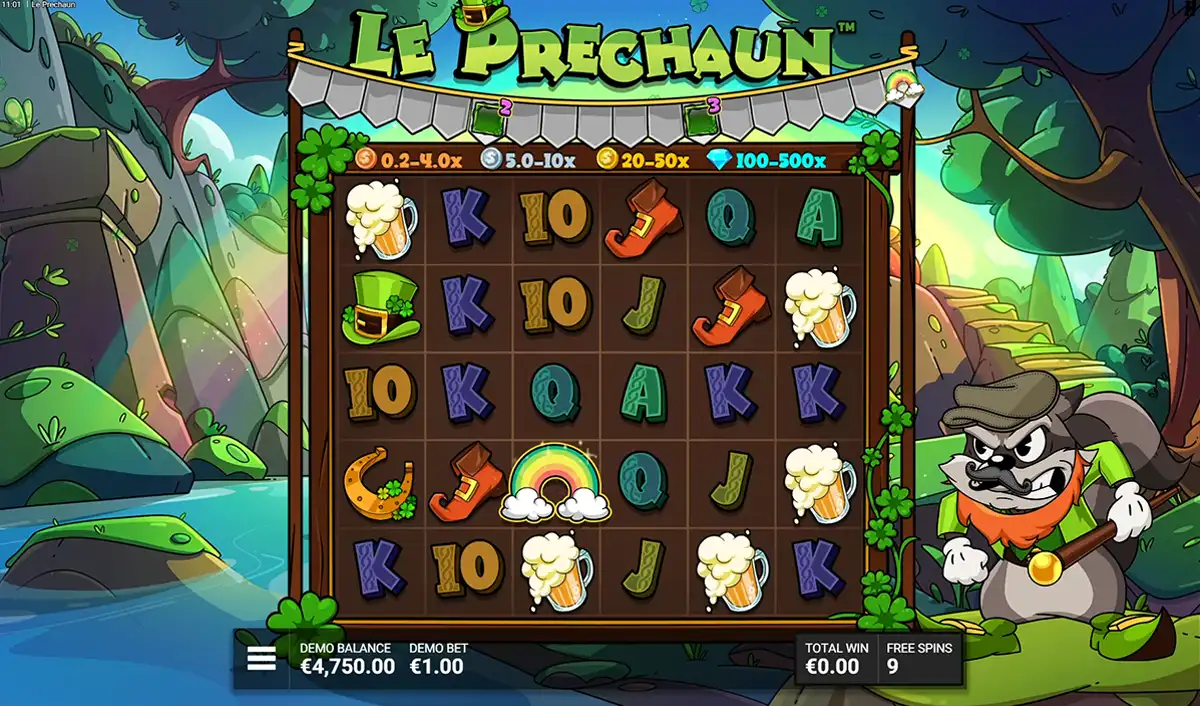 le prechaun during bonus
