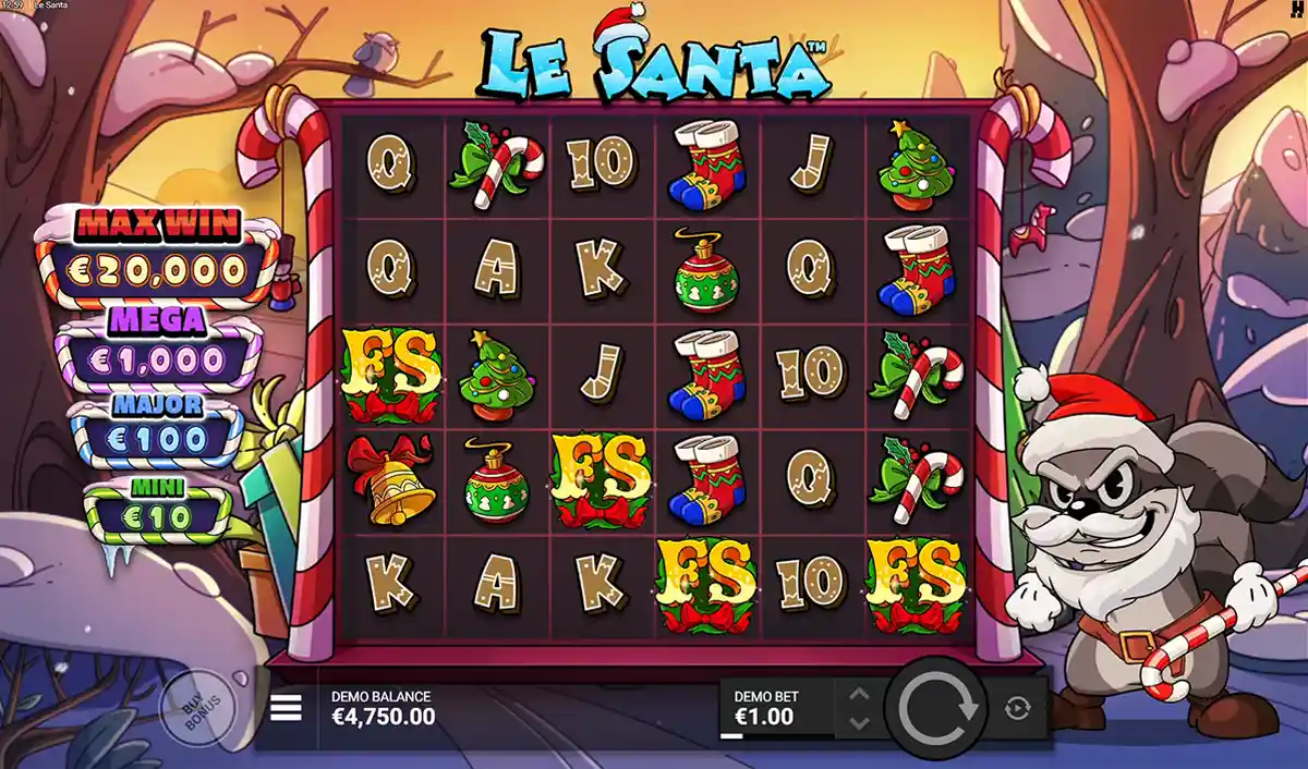 le santa bonus trigger visible