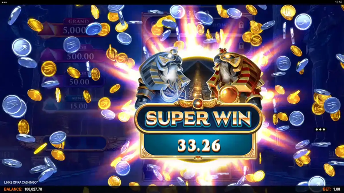 links of ra cashingo big win