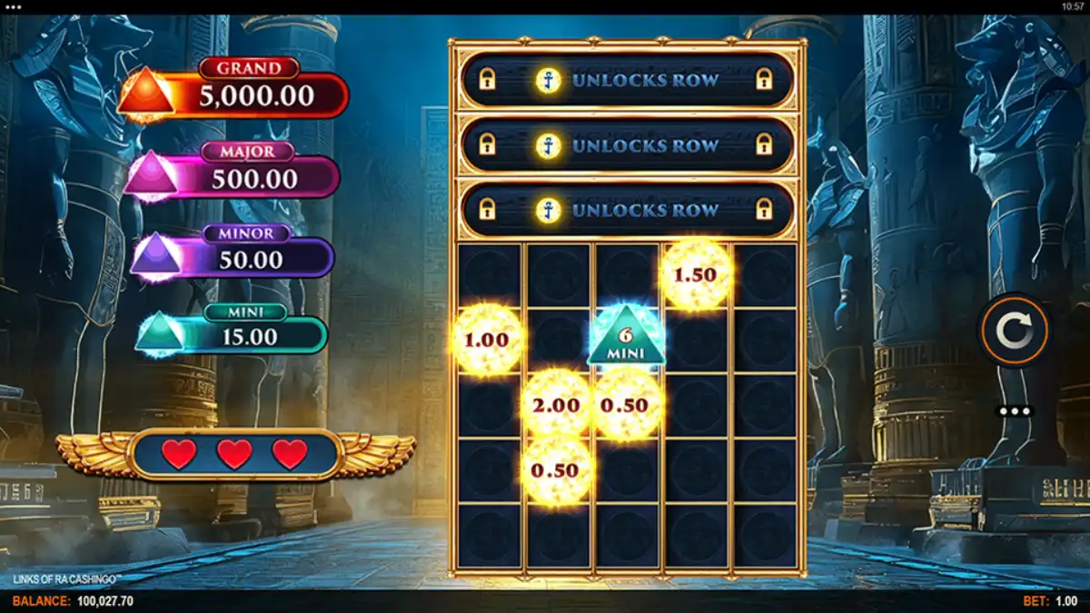 links of ra cashingo during bonus