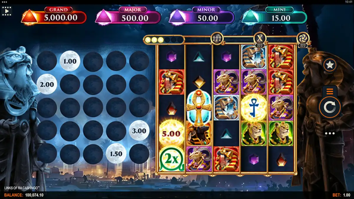 links of ra cashingo base game