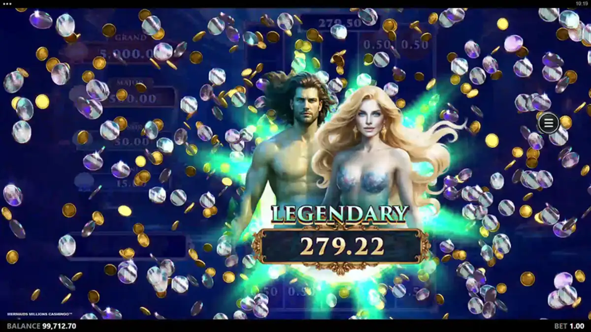 mermaids millions cashingo big win