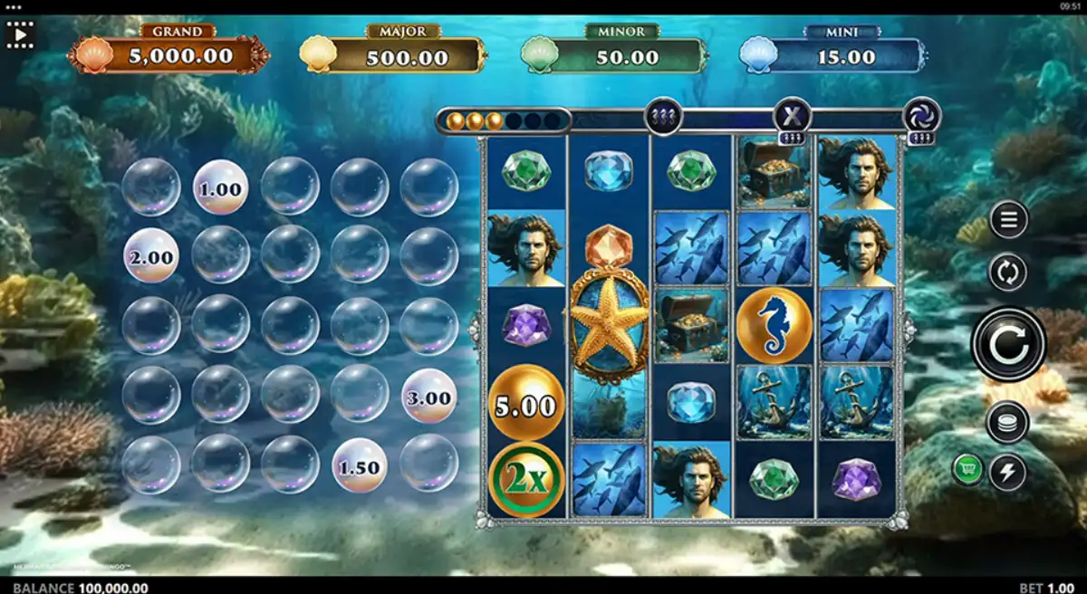 mermaids millions cashingo base game