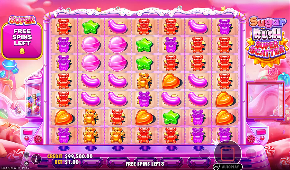 Sugar Rush Super Scatter during bonus