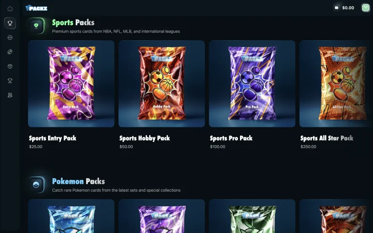 Packz Sports cards