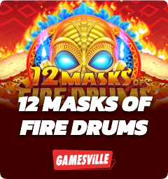 12 masks of fire drums