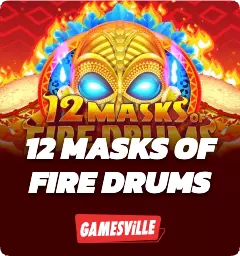 12 masks of fire drums
