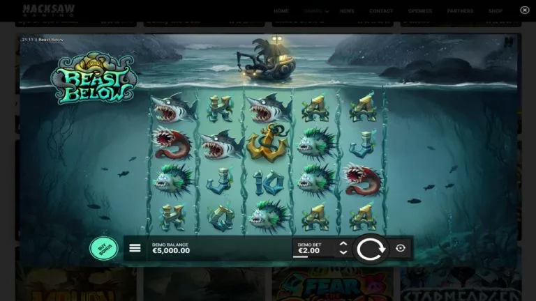 Screenshot of Beast Below during normal gameplay