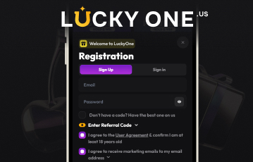 LuckyOne registration