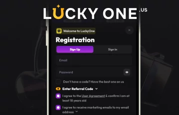 LuckyOne registration